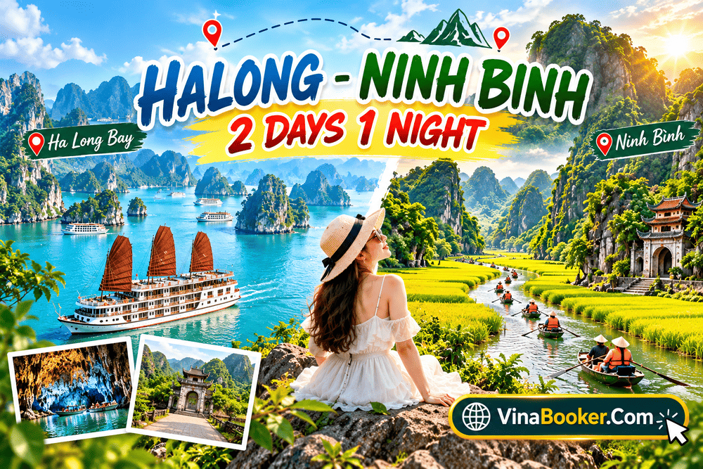 Halong - Ninh Bình 2 days 1 night