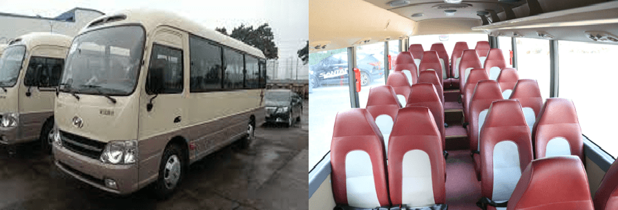 Xe Huyndai County 29 ghế - Tour tiêu chuẩn