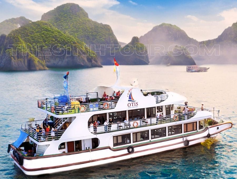 Tàu Halong Luxury 5 sao, ăn trưa setmenu