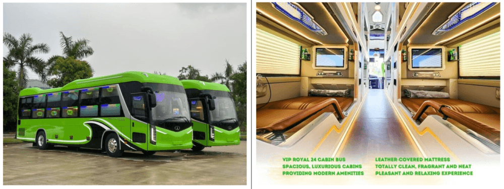 Xe giường nằm cabin VIP Hanoi Sapa