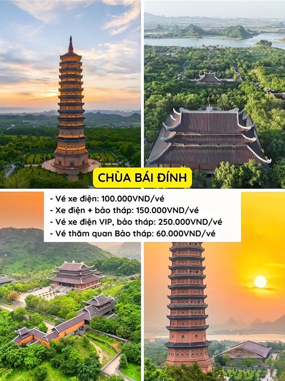 Giá vé tham quan chùa Bái Đính