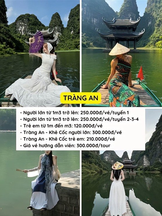 Giá vé Tràng An
