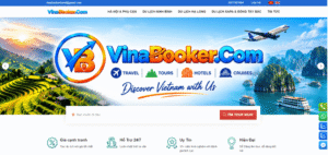 Giao diện Website chính thức của VinaBooker