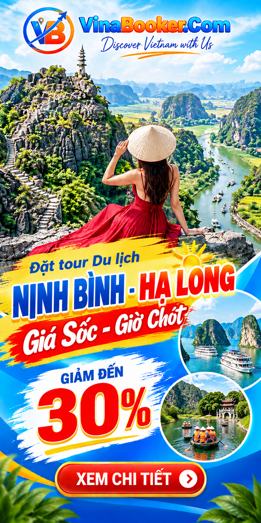Khuyến mãi du lịch Ninh Bình - Hạ Long tại VinaBooker